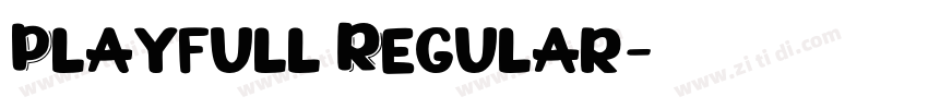 Playfull Regular字体转换
